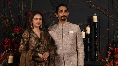 Sonakshi Sinha's Heeramandi co-star Aditi Rao Hydari attended the wedding bash along with her fiance, actor Siddharth. Also spotted at the party were Richa Chadha, Sharmin Segal and the show's director Sanjay Leela Bhansali. (AFP) Sonakshi Sinha's Heeramandi co-star Aditi Rao Hydari attended the wedding bash along with her fiance, actor Siddharth. Also spotted at the party were Richa Chadha, Sharmin Segal and the show's director Sanjay Leela Bhansali. (AFP)