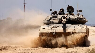 Two Israeli air strikes targeting aid supplies killed at least 11 Palestinians in Gaza on Monday, medics said, as Israeli tanks pushed deeper into Rafah. (AFP)