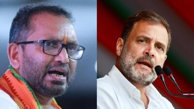 Kerala BJP chief K Surendran and Congress MP Rahul Gandhi Kerala BJP chief K Surendran and Congress MP Rahul Gandhi