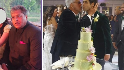 Lalit Modi was among the guests at Vijay Mallya's son Sidhartha Mallya's wedding in the UK. Lalit Modi was among the guests at Vijay Mallya's son Sidhartha Mallya's wedding in the UK.