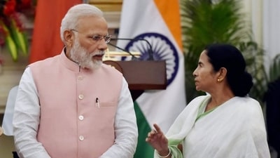 Prime Minister Narendra Modi and West Bengal chief minister Mamata Banerjee. (File/PTI) Prime Minister Narendra Modi and West Bengal chief minister Mamata Banerjee. (File/PTI)