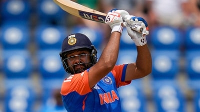 Captain Rohit Sharma starred with a belligerent 92 off 41 balls as India beat Australia by 24 runs. (PTI) Captain Rohit Sharma starred with a belligerent 92 off 41 balls as India beat Australia by 24 runs. (PTI)