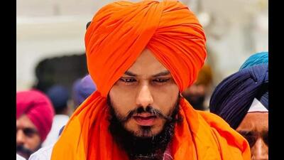 Radical preacher Amritpal Singh. Radical preacher Amritpal Singh.