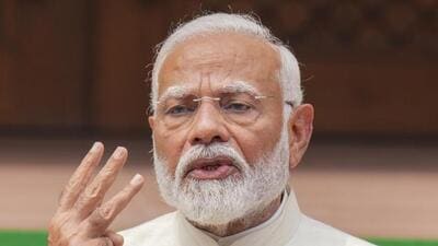 The PM also said it was a day of pride as the oath taking ceremony was taking place in the new Parliament. (PTI photo)