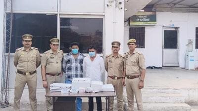 The suspects would advertise on social media about “guaranteed jobs” in the aviation sector, and when anyone applied for it they would call them and tell that they will be paid a monthly salary of ₹40,000 and other facilities. (HT Photo) The suspects would advertise on social media about “guaranteed jobs” in the aviation sector, and when anyone applied for it they would call them and tell that they will be paid a monthly salary of ₹40,000 and other facilities. (HT Photo)