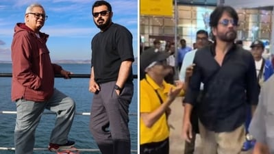 Hansal Mehta amplified his son Jai's tweet about Nagarjuna fan-pushing video. Hansal Mehta amplified his son Jai's tweet about Nagarjuna fan-pushing video.
