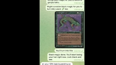 Scammer's exchange with the person. (Reddit) Scammer's exchange with the person. (Reddit)