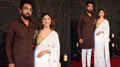 Sharmin Segal with her husband Aman Mehta Sharmin Segal with her husband Aman Mehta