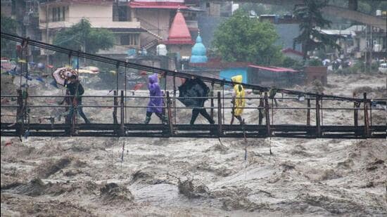 Himachal CM informed the finance commission that the Centre was yet to released ₹9,042 crore needed for last year’s disaster relief. (HT File)