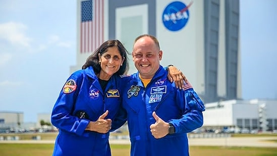 Astronauts Sunita Williams and Butch Wilmore were photographed ahead of the inaugural crewed test flight of Boeing's Starliner spacecraft to the International Space Station from the Cape Canaveral Space Force Station. (PTI)