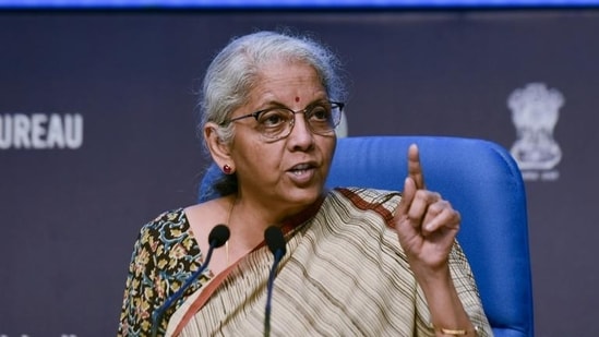 Budget 2024 Highlights: Union finance minister Nirmala Sitharaman addresses a press conference after the 53rd GST Council Meeting, at the National Media Center in New Delhi. Budget 2024 Highlights: Union finance minister Nirmala Sitharaman addresses a press conference after the 53rd GST Council Meeting, at the National Media Center in New Delhi.