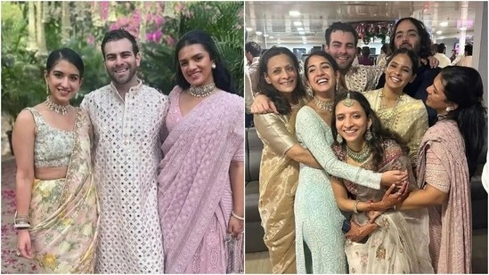 Radhika Merchant and Anant Ambani attend a friend's wedding. (Instagram/@viralbhayani)
