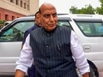 Defence minister Rajnath Singh arrives at the Parliament House complex during the first session of the 18th Lok Sabha. Defence minister Rajnath Singh arrives at the Parliament House complex during the first session of the 18th Lok Sabha.