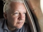 WikiLeaks founder Julian Assange looking out of the window as his plane from London approaches Bangkok for a layover at Don Mueang International Airport in the Thai capital. WikiLeaks founder Julian Assange looking out of the window as his plane from London approaches Bangkok for a layover at Don Mueang International Airport in the Thai capital.