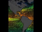 Screengrab from a NASA visualisation showing changes in oceans due to greenhouse gases. Screengrab from a NASA visualisation showing changes in oceans due to greenhouse gases.