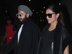 Ranveer Singh and Deepika Padukone were spotted at the Mumbai airport. Ranveer Singh and Deepika Padukone were spotted at the Mumbai airport.