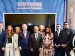 Celebrating India's 100 years at Olympics Games. Celebrating India's 100 years at Olympics Games.