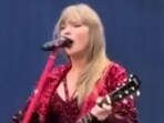 Taylor Swift swallowed a bug during her performance onstage.