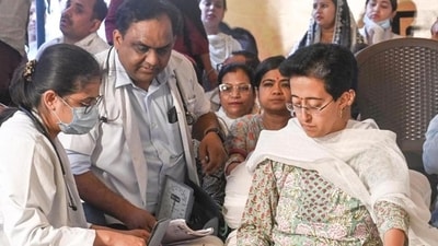 Atishi began her hunger strike on June 21. (HT photo)