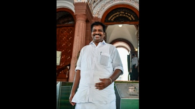 Congress MP K Suresh leaves after filing his nomination for the post of Speaker of the 18th Lok Sabha. (ANI) Congress MP K Suresh leaves after filing his nomination for the post of Speaker of the 18th Lok Sabha. (ANI)