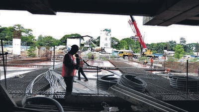 In February 2024, Pune Metro successfully carried out the trial run on Civil Court to Swargate station which is the last stretch of Pune Metro Line 1. (MAHENDRA KOLHE/HT PHOTO) In February 2024, Pune Metro successfully carried out the trial run on Civil Court to Swargate station which is the last stretch of Pune Metro Line 1. (MAHENDRA KOLHE/HT PHOTO)