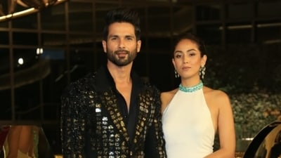 Mira Rajput shares two kids with actor Shahid Kapoor. Mira Rajput shares two kids with actor Shahid Kapoor.