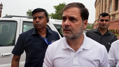 New Delhi: Congress MP Rahul Gandhi arrives at the Parliament House complex during the first session of the 18th Lok Sabha, in New Delhi, Tuesday, June 25, 2024. (PTI)