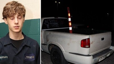Texas teen Aaron Richard found covered in dried blood inside wrecked pickup truck (Tarrant County Sheriff's Office/Facebook) Texas teen Aaron Richard found covered in dried blood inside wrecked pickup truck (Tarrant County Sheriff's Office/Facebook)