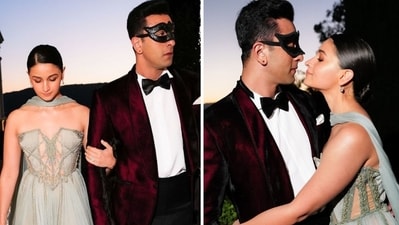 Alia Bhatt posted romantic pictures of her and Ranbir Kapoor's sunset shoot in Italy.