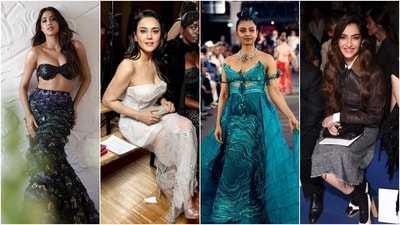 Bollywood celebrities have taken over Paris during the fashion week. While Janhvi walked for Rahul Mishra's haute couture show and Preity Zinta populated the front row, Sonam Kapoor attended Dior's Haute-Couture Fall/Winter 2024 show. Meanwhile, Radhika Apte closed the Vaishali S Couture's showcase, Satori. (Instagram) Bollywood celebrities have taken over Paris during the fashion week. While Janhvi walked for Rahul Mishra's haute couture show and Preity Zinta populated the front row, Sonam Kapoor attended Dior's Haute-Couture Fall/Winter 2024 show. Meanwhile, Radhika Apte closed the Vaishali S Couture's showcase, Satori. (Instagram)
