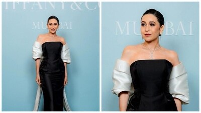 You’d be hard-pressed to look at Karisma Kapoor without wondering momentarily what her secret is to achieving ageless beauty. Case in point: Karisma looking stunning in an off-shoulder black and white gown at an event in Mumbai in May 2024. You’d be hard-pressed to look at Karisma Kapoor without wondering momentarily what her secret is to achieving ageless beauty. Case in point: Karisma looking stunning in an off-shoulder black and white gown at an event in Mumbai in May 2024.