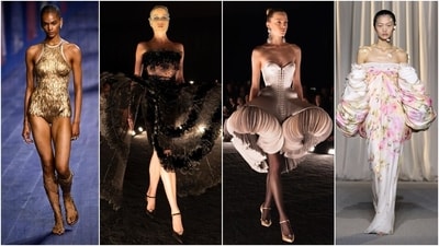 Models showcase fall-winter 2024 creations by Dior, Schiaparelli, and Giambattista Valli at Paris Fashion Week. (AFP, Instagram) Models showcase fall-winter 2024 creations by Dior, Schiaparelli, and Giambattista Valli at Paris Fashion Week. (AFP, Instagram)
