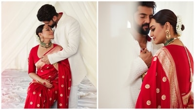 Sonakshi Sinha and Zaheer Iqbal are the perfect couple in new pictures. Sonakshi Sinha and Zaheer Iqbal are the perfect couple in new pictures.