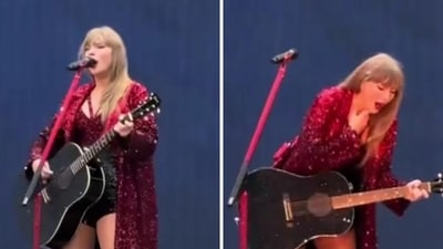Taylor Swift swallowed a bug during her performance onstage. Taylor Swift swallowed a bug during her performance onstage.