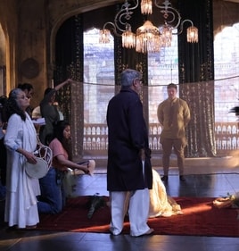 Nivedita with Sanjay Leela Bhansali during shoot of Heeramandi song where she lent her voice Nivedita with Sanjay Leela Bhansali during shoot of Heeramandi song where she lent her voice