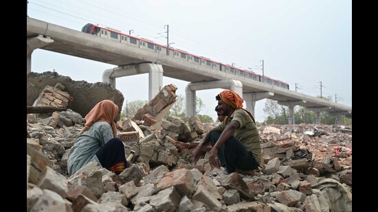 The demolitions that began in December last year was completed on June 18 (Mushtaq Ali/HT)