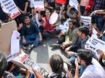 The Jawaharlal Nehru University Students’ Union (JNUSU) on Wednesday staged protests demanding the scrapping of the NTA and the resignation of the Union Education Education Minister Dharmendra Pradhan. (HT Photo/Representative Image) The Jawaharlal Nehru University Students’ Union (JNUSU) on Wednesday staged protests demanding the scrapping of the NTA and the resignation of the Union Education Education Minister Dharmendra Pradhan. (HT Photo/Representative Image)