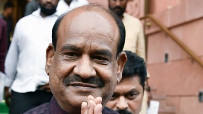 NDA candidate for the post of Lok Sabha Speaker, Om Birla. (Jitender Gupta ) NDA candidate for the post of Lok Sabha Speaker, Om Birla. (Jitender Gupta )