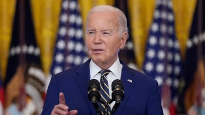 FILE - President Joe Biden speaks in the East Room at the White House in Washington, June 4, 2024. (AP Photo/Manuel Balce Ceneta) (AP) FILE - President Joe Biden speaks in the East Room at the White House in Washington, June 4, 2024. (AP Photo/Manuel Balce Ceneta) (AP)