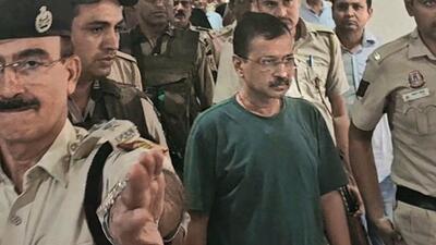 Delhi chief minister Arvind Kejriwal being produced before the Rouse Avenue Court in New Delhi on Wednesday (PTI) Delhi chief minister Arvind Kejriwal being produced before the Rouse Avenue Court in New Delhi on Wednesday (PTI)