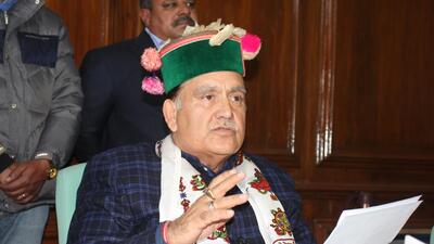 Himachal Pradesh assembly speaker Kuldeep Singh Pathania. (HT File) Himachal Pradesh assembly speaker Kuldeep Singh Pathania. (HT File)