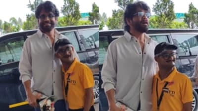 Nagarjuna met the fan and told him it's 'not his fault' for the bodyguard pushing him. Nagarjuna met the fan and told him it's 'not his fault' for the bodyguard pushing him.