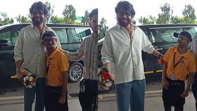 Nagarjuna with specially-abled fan Nagarjuna with specially-abled fan