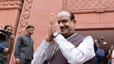 BJP MP Om Birla elected as 18th Lok Sabha Speaker (PTI) BJP MP Om Birla elected as 18th Lok Sabha Speaker (PTI)