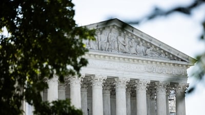 The US Supreme Court in Washington, DC, US, on Wednesday, June 26, 2024. The US Supreme Court cleared the Biden administration to communicate freely with social media companies in an election-year ruling that bolsters the government's ability to seek removal of what officials see as misinformation. Photographer: Tierney L. Cross/Bloomberg (Bloomberg)