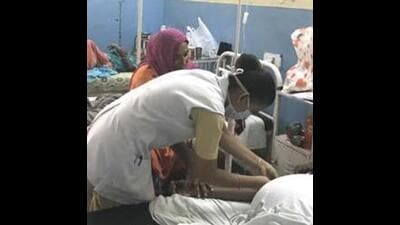The civic body started surveillance in the area and set up a field hospital in Bhosari. (HT PHOTO) The civic body started surveillance in the area and set up a field hospital in Bhosari. (HT PHOTO)