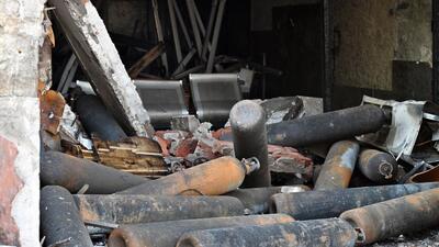 The health care facility, in the aftermath of the fire on May 25. (HT Archive) The health care facility, in the aftermath of the fire on May 25. (HT Archive)
