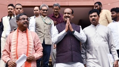 The ruling National Democratic Alliance (NDA) picked 17th Lok Sabha Speaker Om Birla who will likely become only the fourth man to get a second term helming the Lower House. (ANI) The ruling National Democratic Alliance (NDA) picked 17th Lok Sabha Speaker Om Birla who will likely become only the fourth man to get a second term helming the Lower House. (ANI)