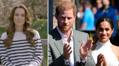 Prince Harry, Meghan Markle trying to reconnect with Kate Middleton to ‘trigger a truce’: report (Photo by Handout / BBC STUDIOS / AFP, AP Photo/Martin Meissner, File) Prince Harry, Meghan Markle trying to reconnect with Kate Middleton to ‘trigger a truce’: report (Photo by Handout / BBC STUDIOS / AFP, AP Photo/Martin Meissner, File)