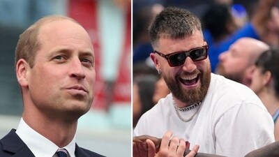 Travis Kelce opens up about meeting Prince William at Eras Tour (Photo by Adrian DENNIS / AFP, AP Photo/Julio Cortez) Travis Kelce opens up about meeting Prince William at Eras Tour (Photo by Adrian DENNIS / AFP, AP Photo/Julio Cortez)
